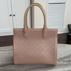 Alaia Nude Studded Tote Bag